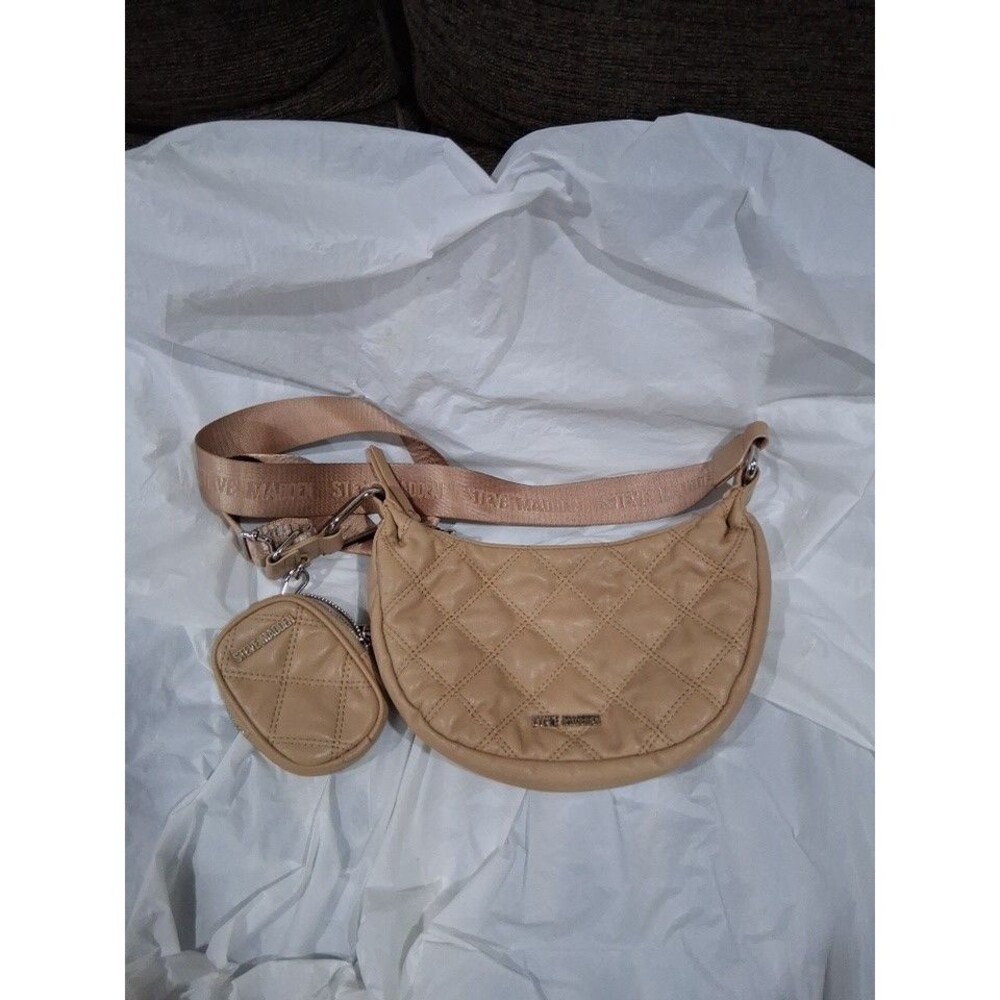 Steve Madden BTAMELA Tan Crossbody Chain Strap Handbag Purse TikTok